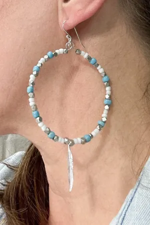 Silver Lining Hoops