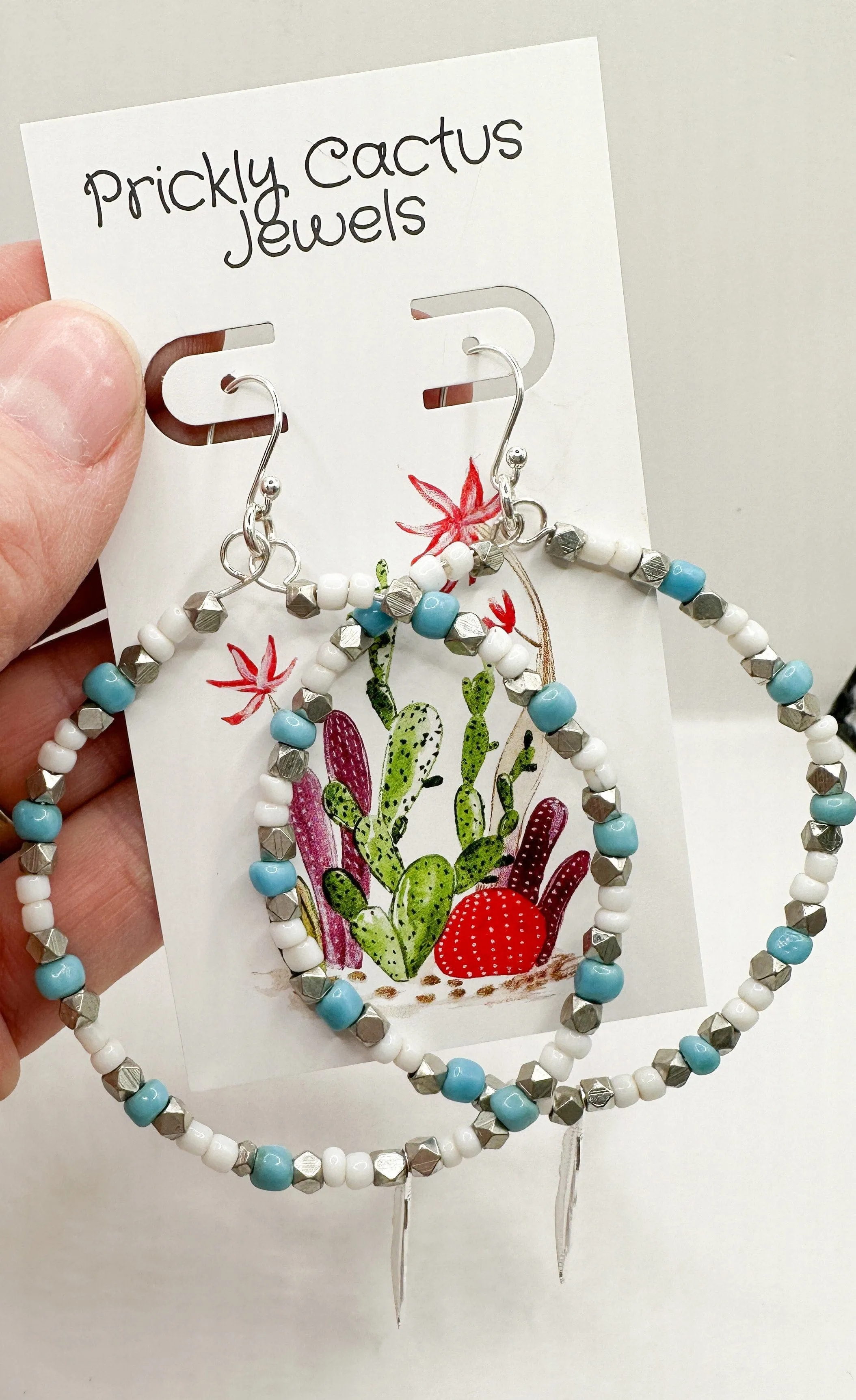Silver Lining Hoops