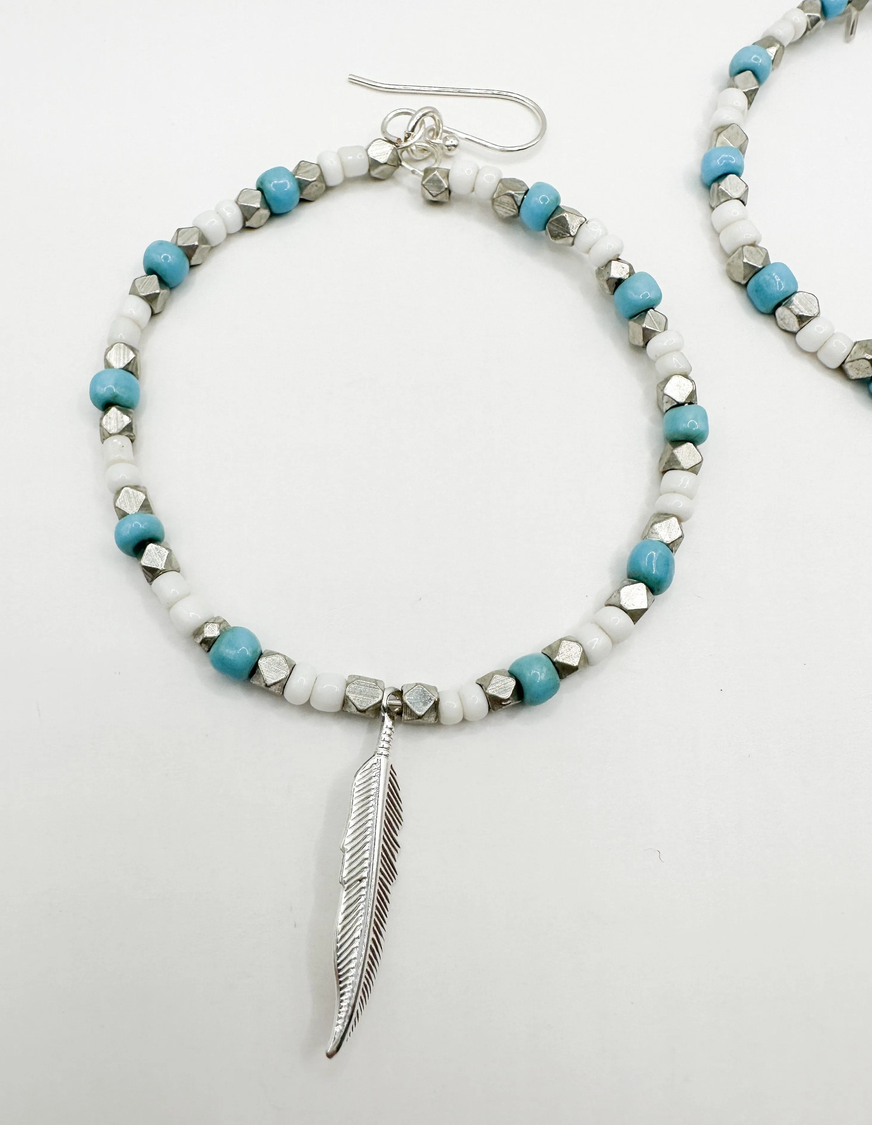 Silver Lining Hoops