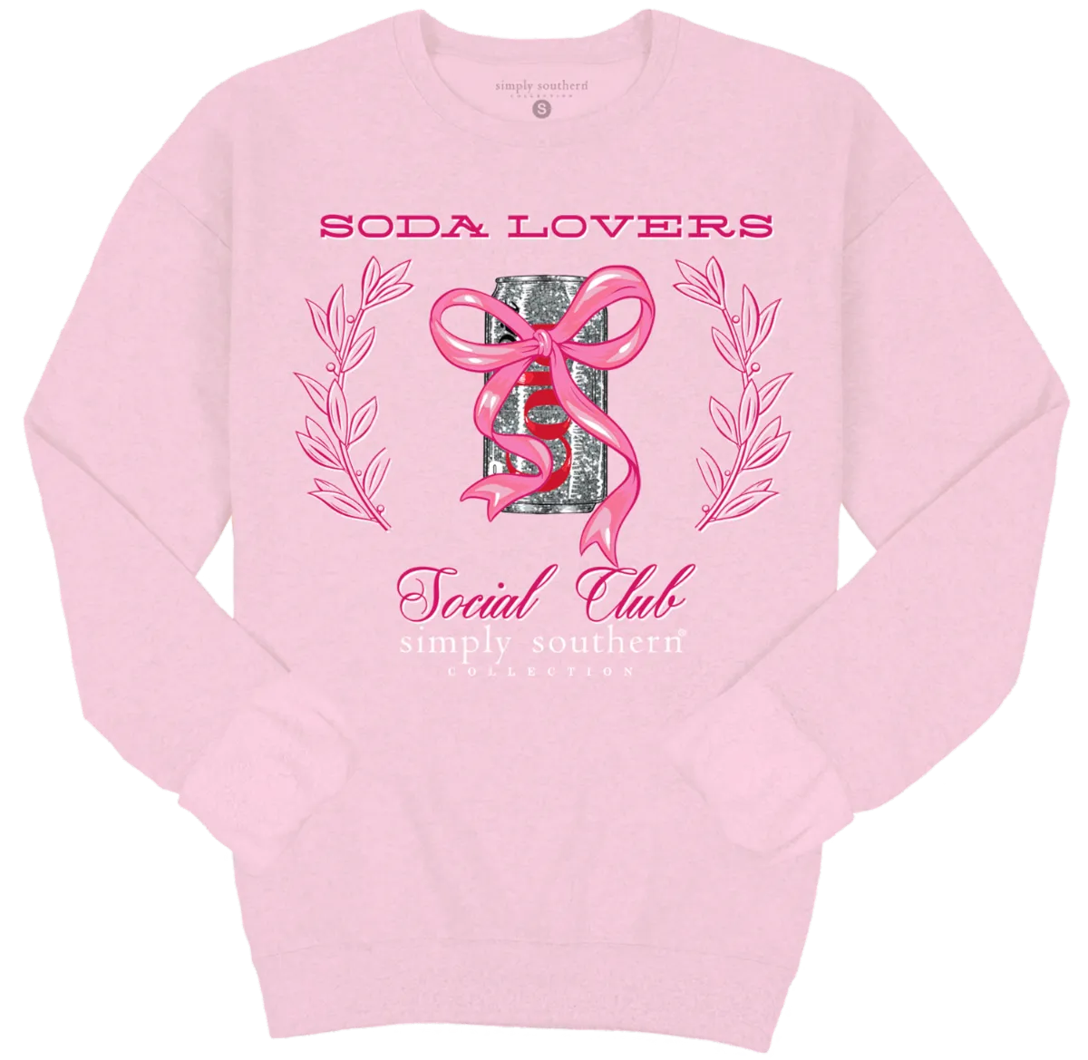 'Soda Lovers' Crewneck Pullover by Simply Southern  (Ships in 2-3 Weeks)