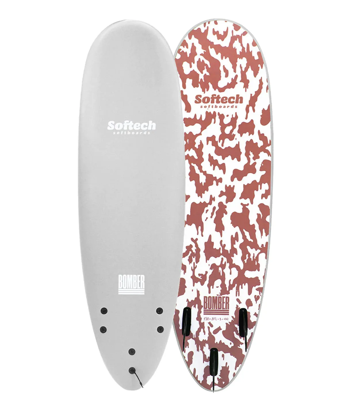 Softech 6'10" Bomber Grey/ Dusty Red