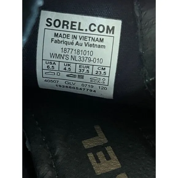 Sorel Lolla Cut Out Women's Black Suede Pull-on Ankle Boots Size 6.5