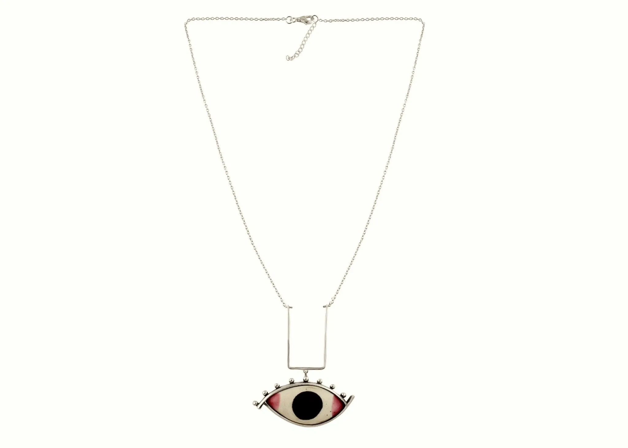 Striking ''Chakshu' (deity eye) necklace