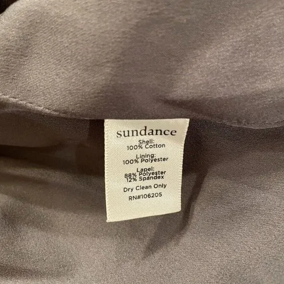 Sundance Quincy Plaid Blazer Equestrian Faux Suede Collar