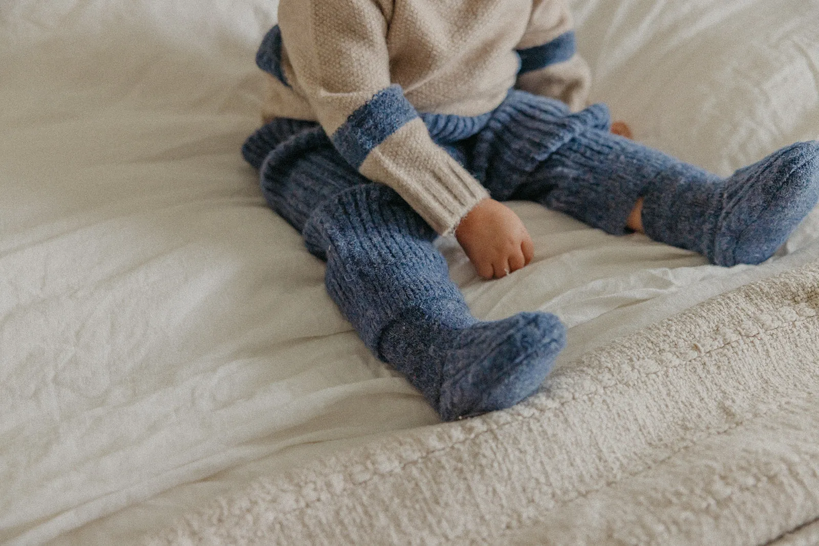 Sweater Bootie - Navy