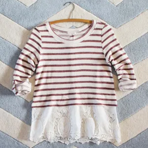 Swiftwater Lace Top in Burgundy