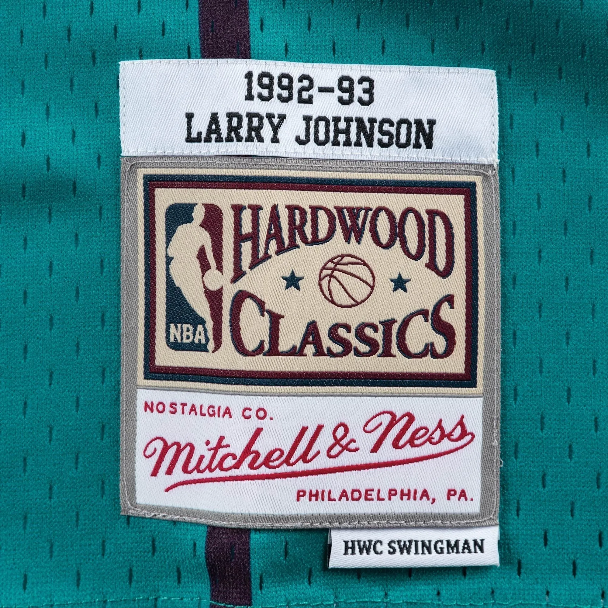 Swingman Larry Johnson Charlotte Hornets NBA 1992-93 Jersey