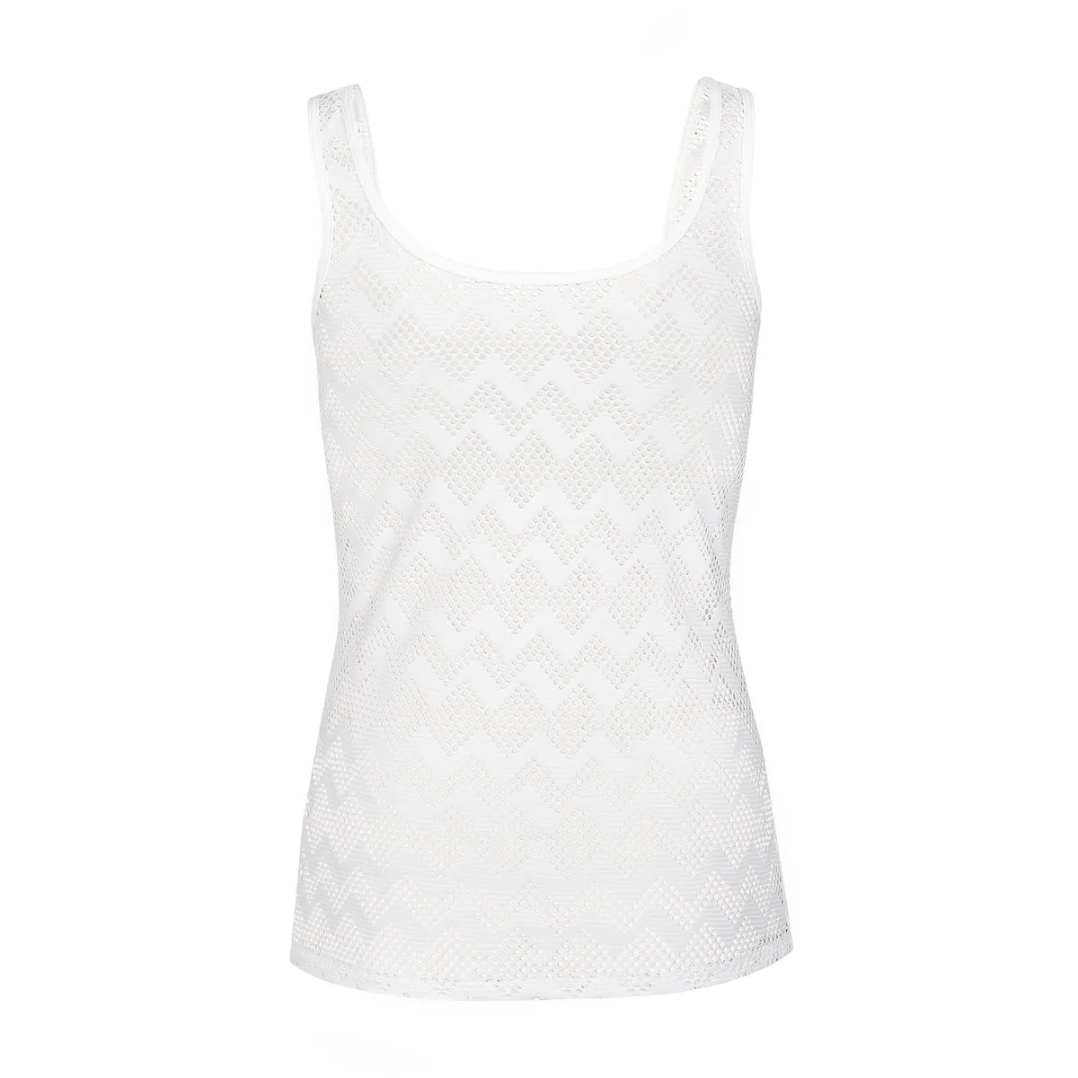 Tanktop " Michelle" in soft white lace