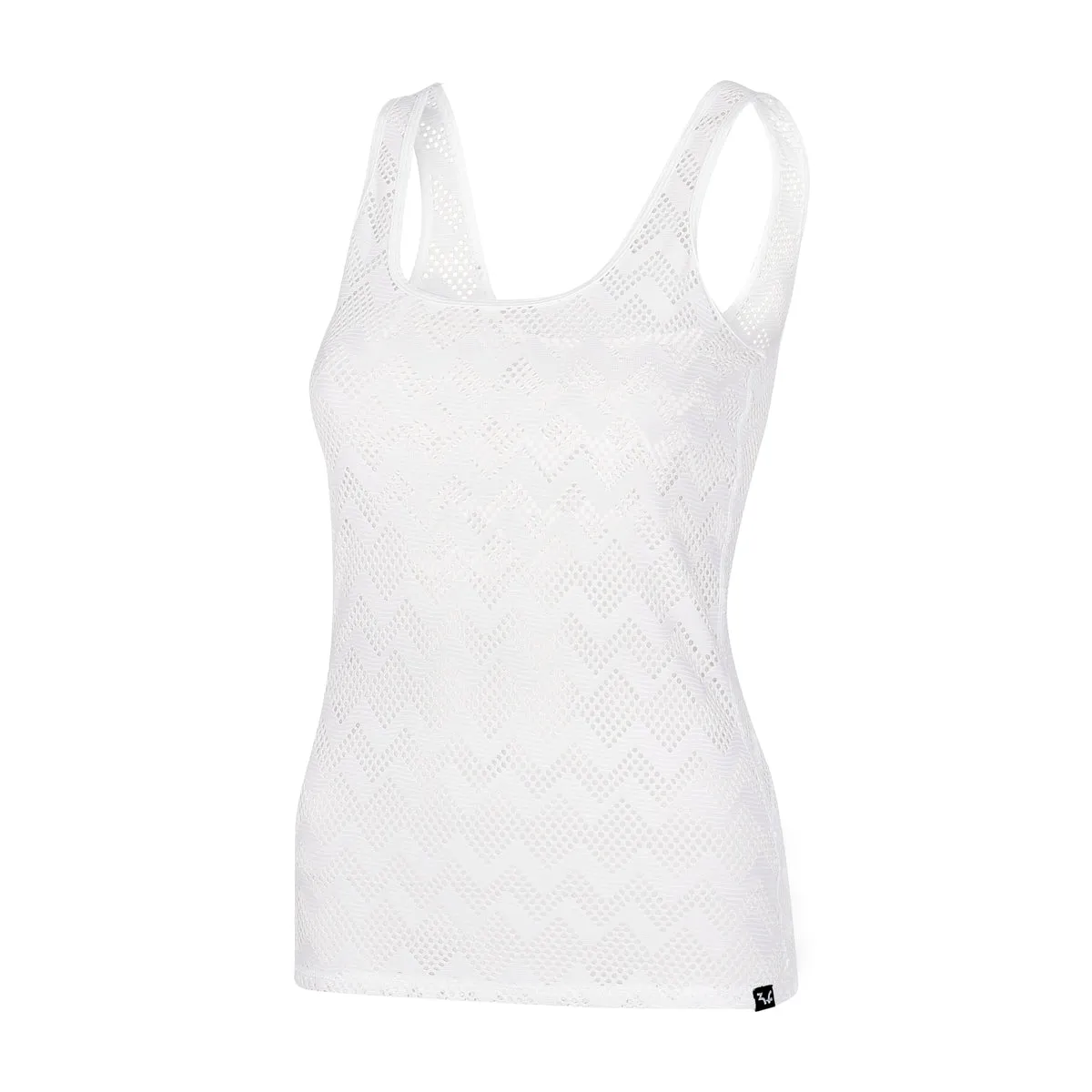 Tanktop " Michelle" in soft white lace