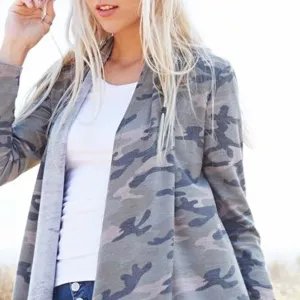 The French Camo Cardigan
