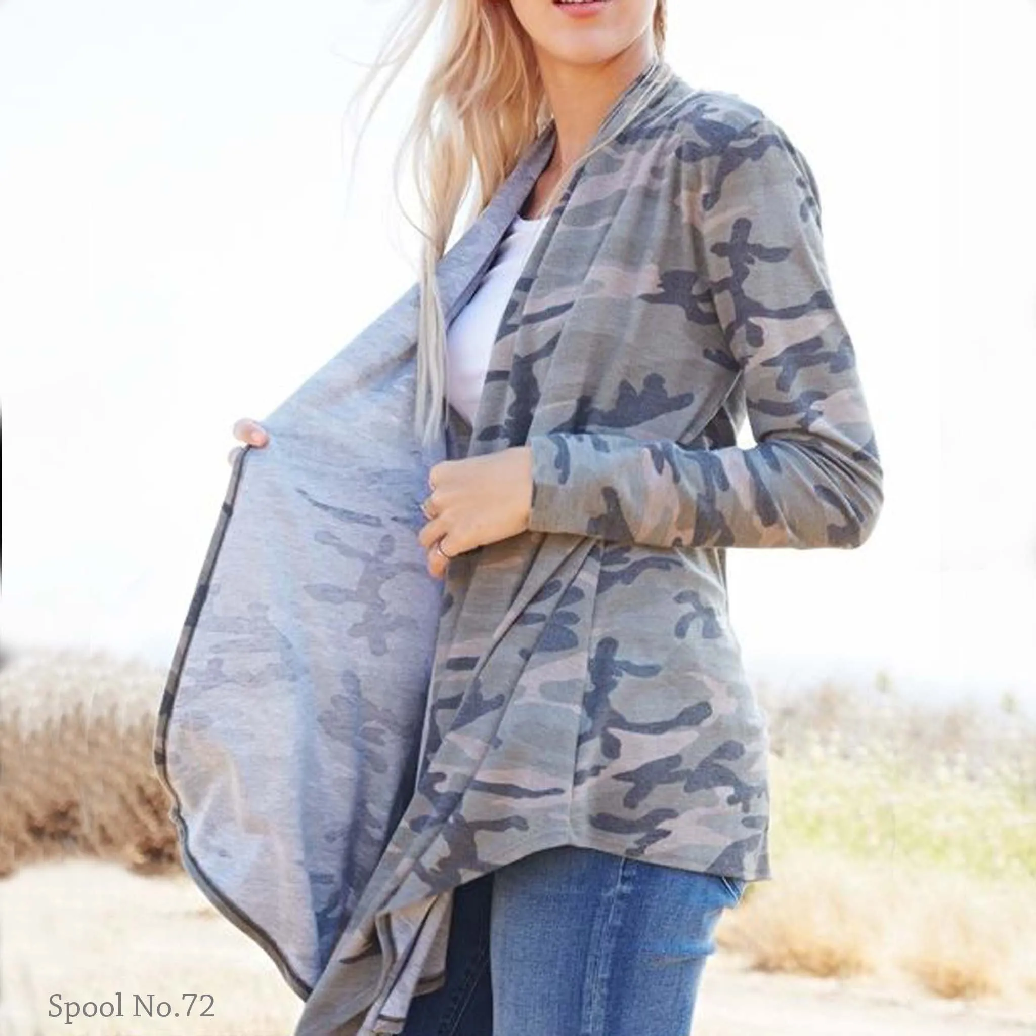 The French Camo Cardigan