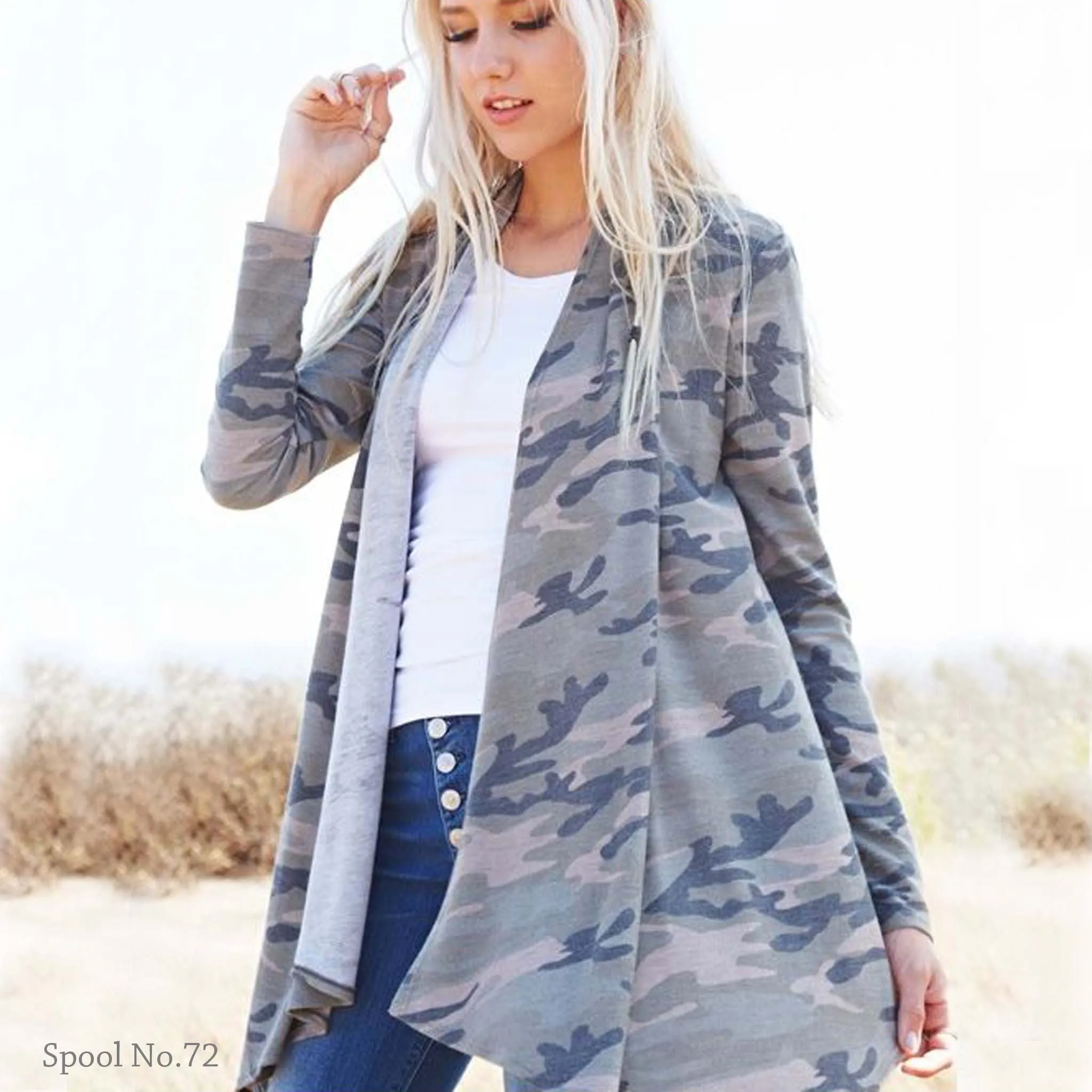 The French Camo Cardigan