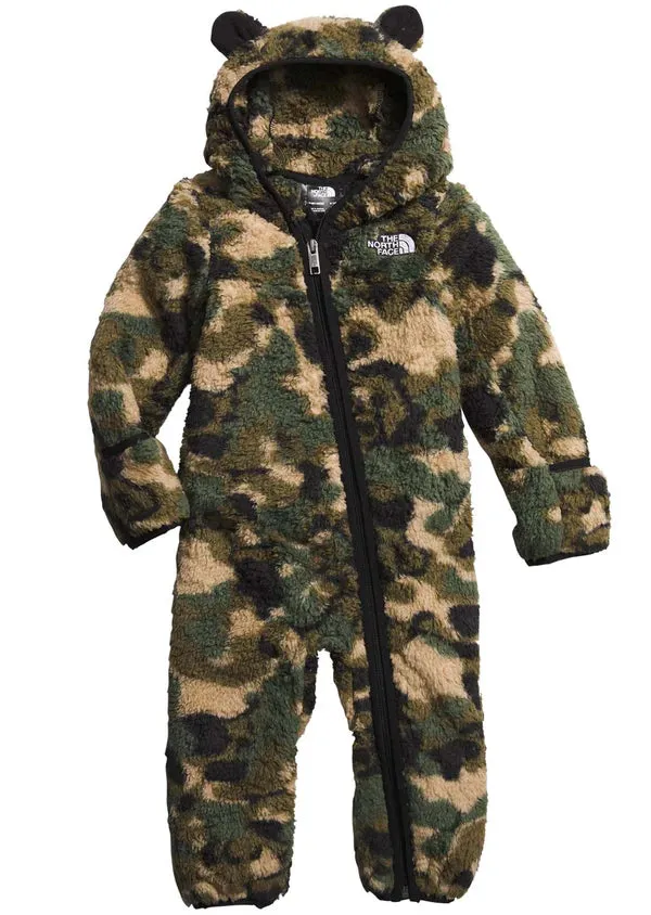 The North Face Baby Bear One-Piece (Military Camo Olive)