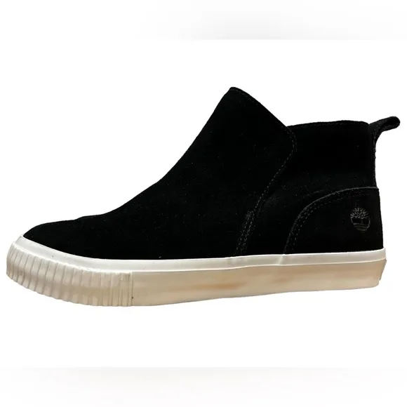 Timberland Skyla Bay Pull On Size 7 Black Sneaker Boot. Leather Suede