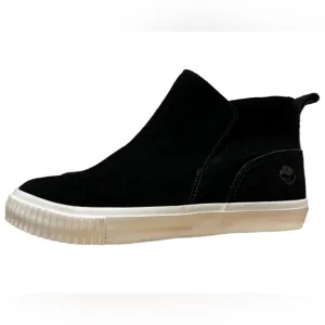 Timberland Skyla Bay Pull On Size 7 Black Sneaker Boot. Leather Suede