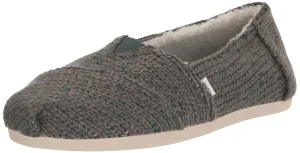 TOMS Womens Alpargata Cozy Slip On Flats Casual - Grey - Size 5.5 B