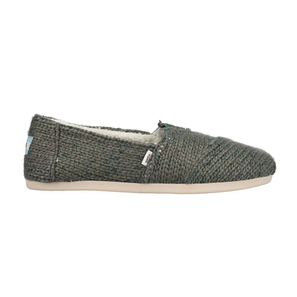 TOMS Womens Alpargata Cozy Slip On Flats Casual - Grey - Size 5.5 B