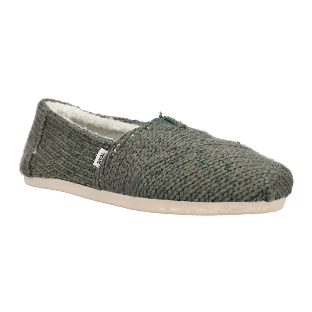 TOMS Womens Alpargata Cozy Slip On Flats Casual - Grey - Size 8.5 B