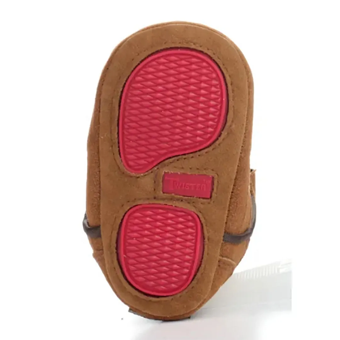 Twister Trace Baby Bucker Tan Booties