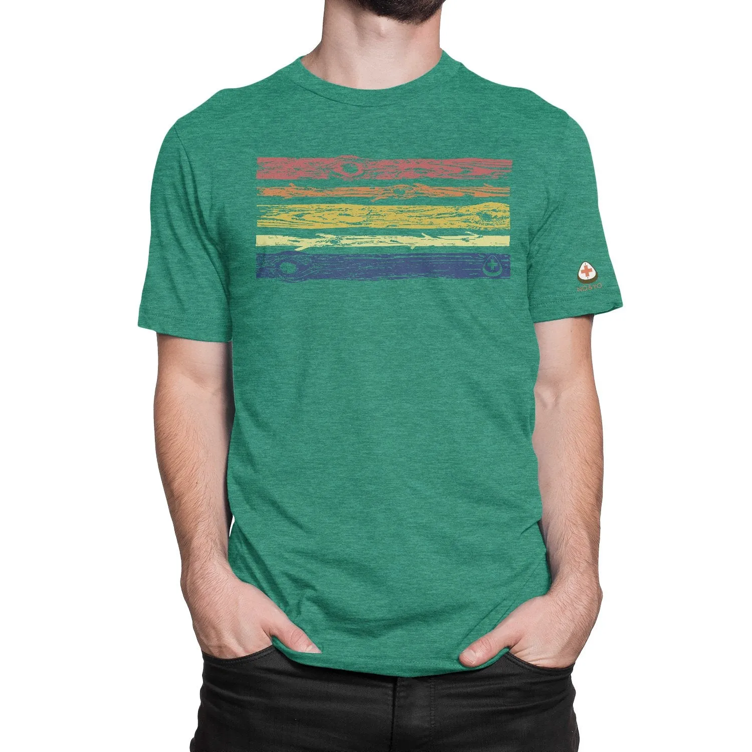 Unique Men’s Vintage Wooden Branches Graphic Tee