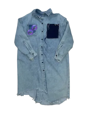 Upcycled Denim Maxi Dress