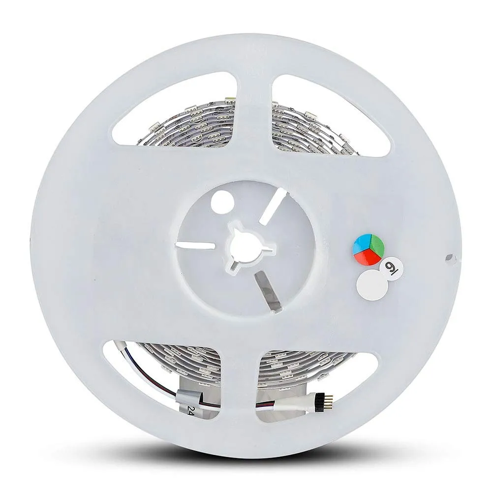 V-TAC VT-5050 60 10W LED Strip Light(BS Plug) Compatible with Alexa and Google Home COLORCODE:RGB W IP20