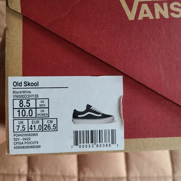 Vans Old Skool Size Mens 8.5