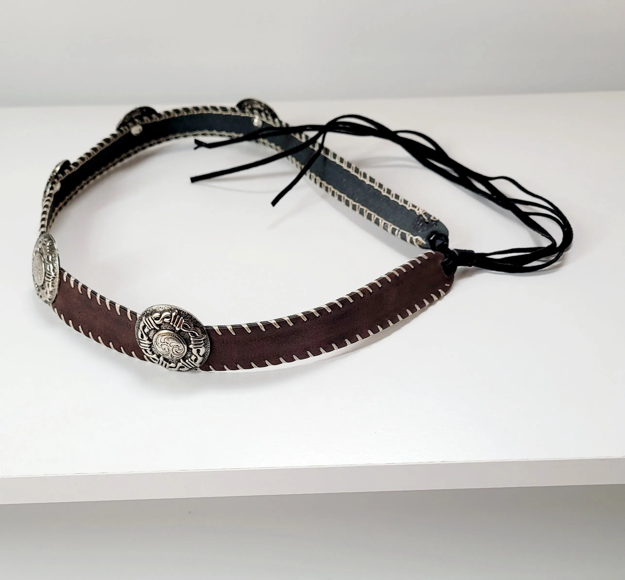 Vegan Leather Hat Band