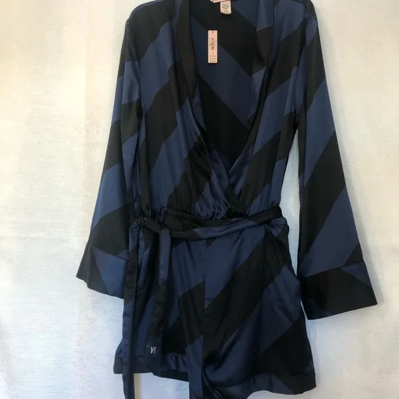 Victoria Secret stripped blue&amp;black Sz S