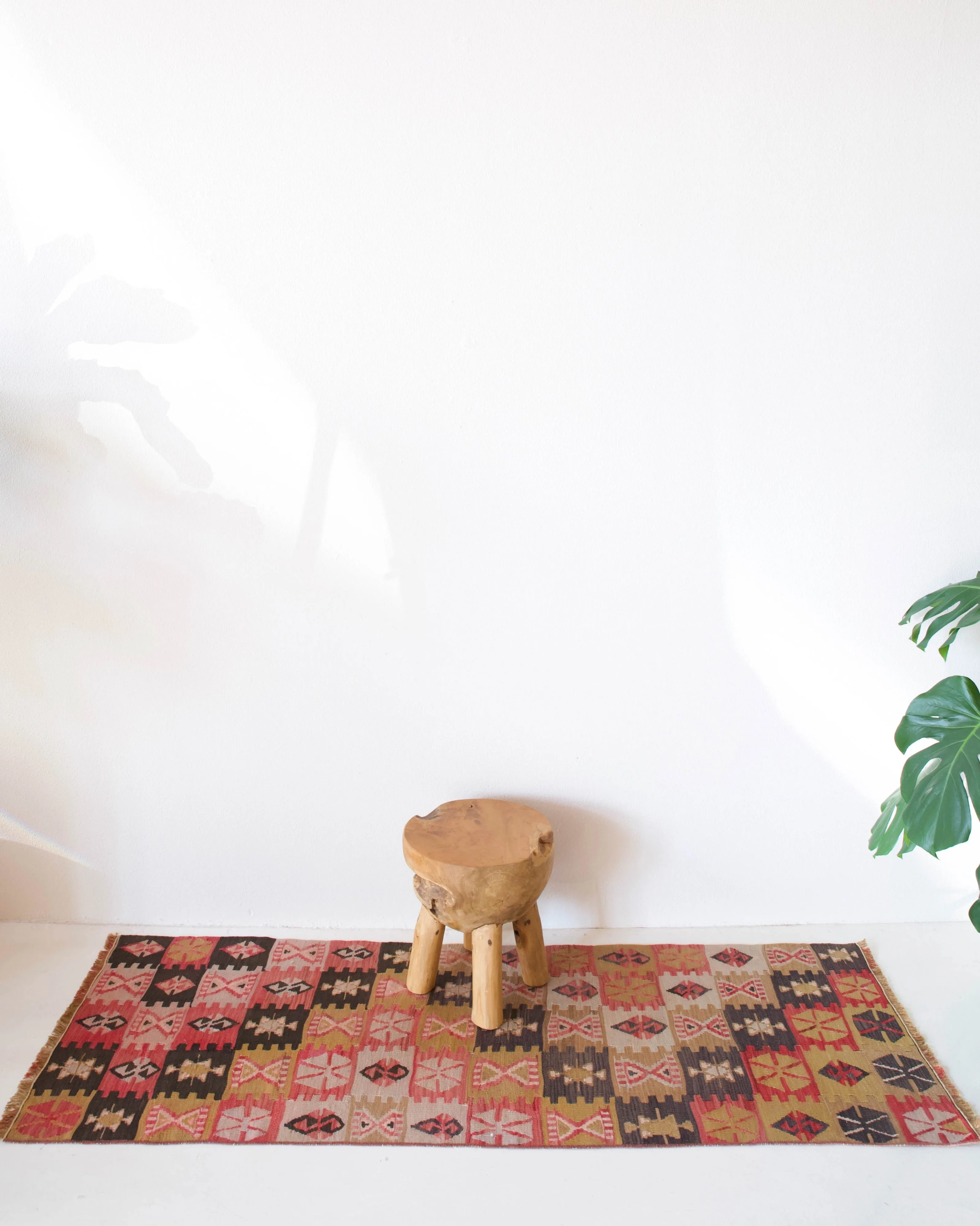Vintage central Anatolian kilim runner 2'4" x 6' 5"