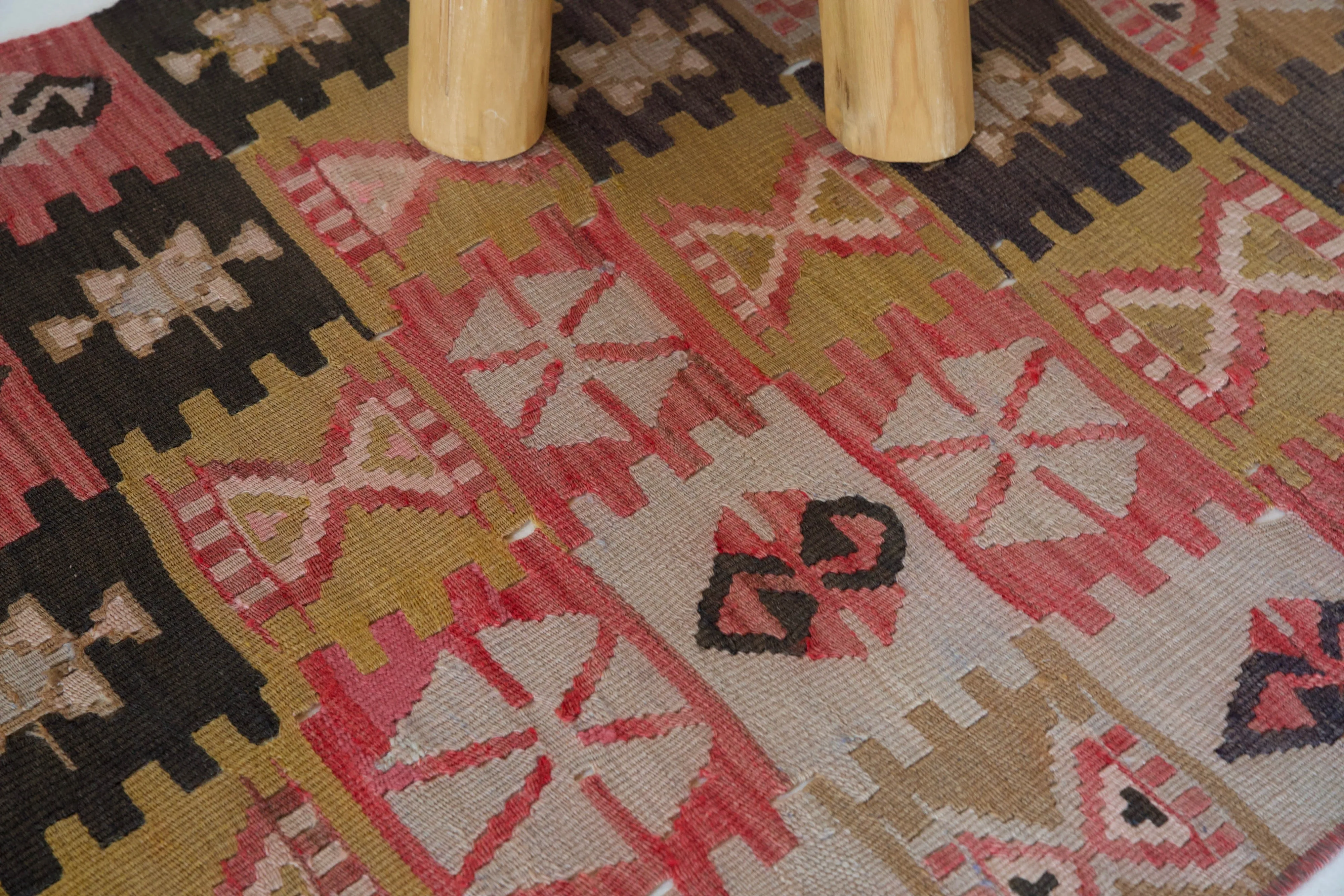 Vintage central Anatolian kilim runner 2'4" x 6' 5"
