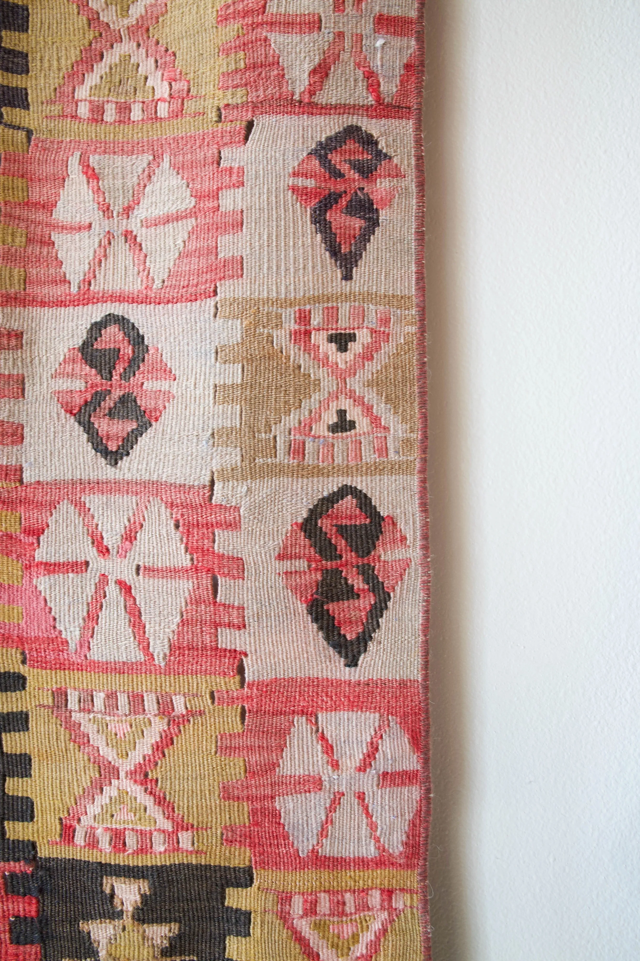 Vintage central Anatolian kilim runner 2'4" x 6' 5"
