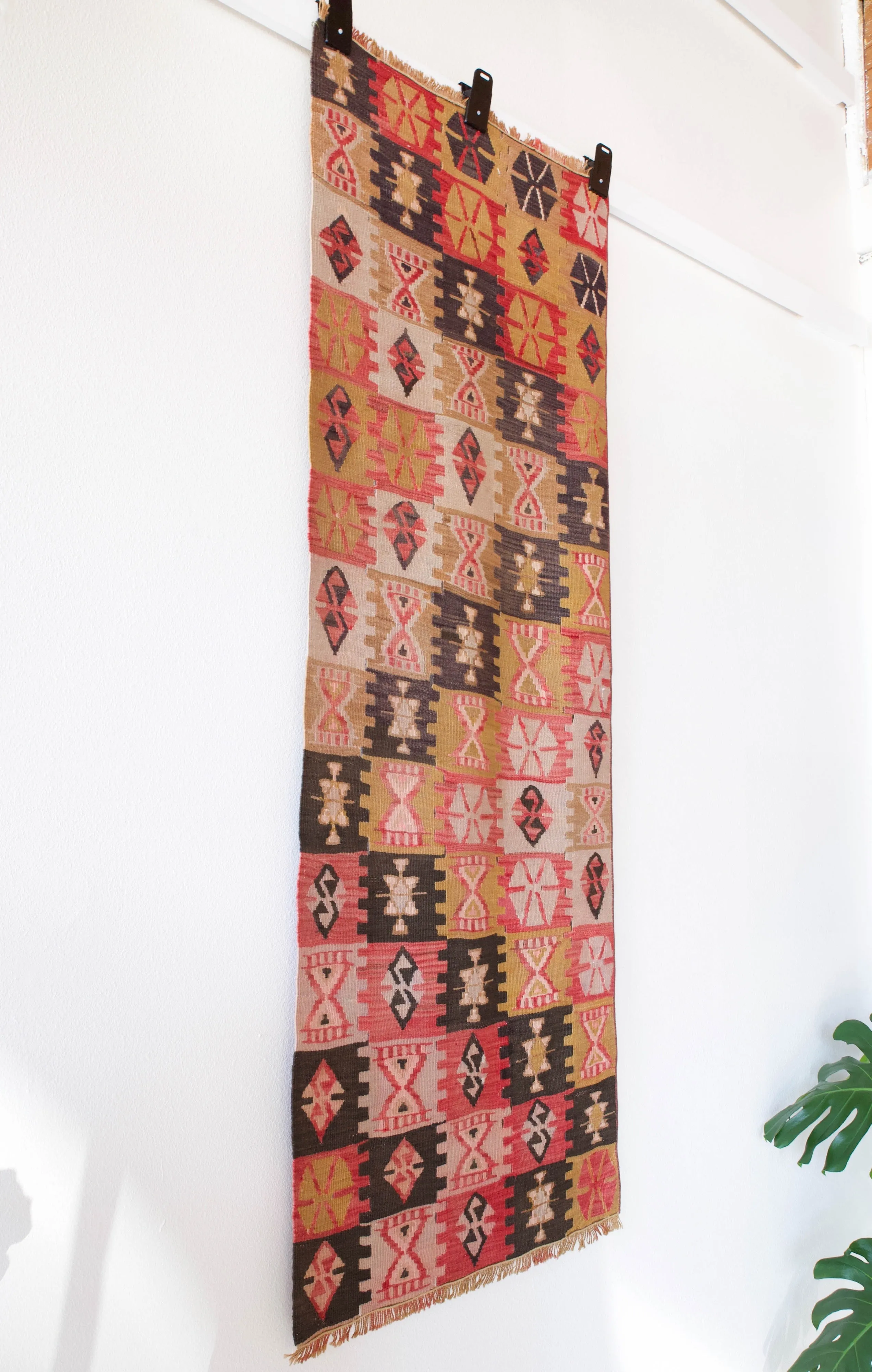 Vintage central Anatolian kilim runner 2'4" x 6' 5"