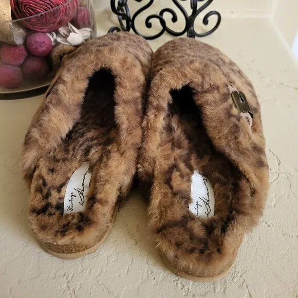 Vintage Havana Brown Snake  Easy Slides 6.5 NWT
