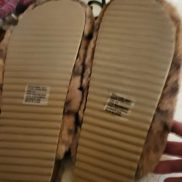 Vintage Havana Brown Snake  Easy Slides 6.5 NWT