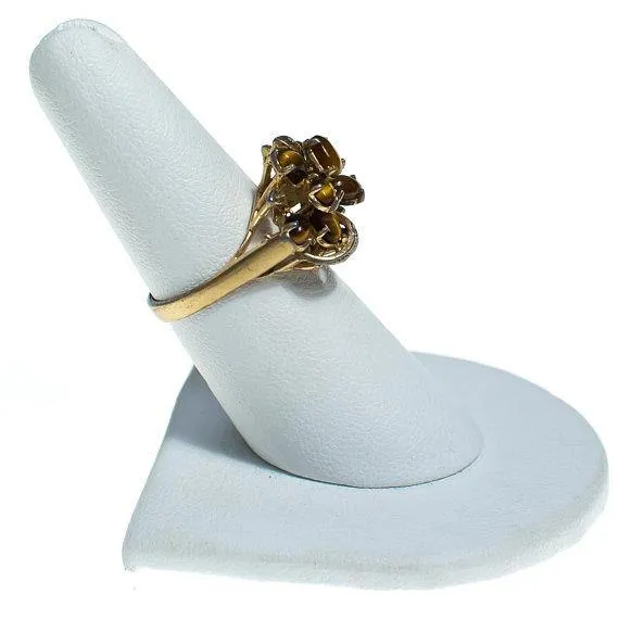 Vintage Tigers Eye Cluster Ring