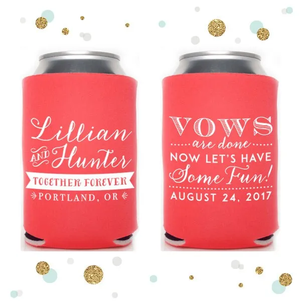 Vows Are Done - Wedding Can Cooler #60R