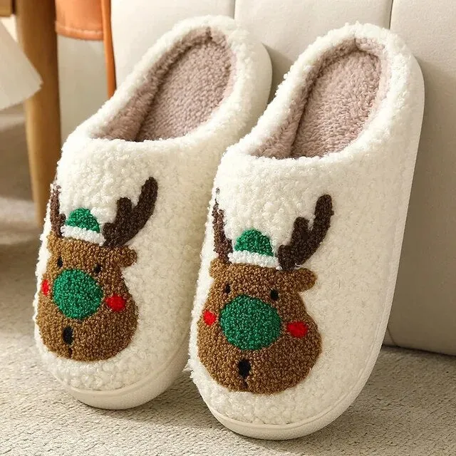 Warm Plush Indoor Floor Non Slip Home Shoes