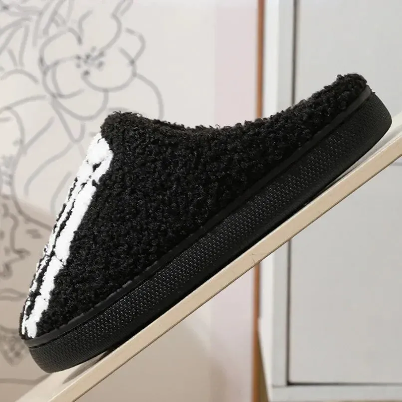 Warm Plush Indoor Floor Non Slip Home Shoes
