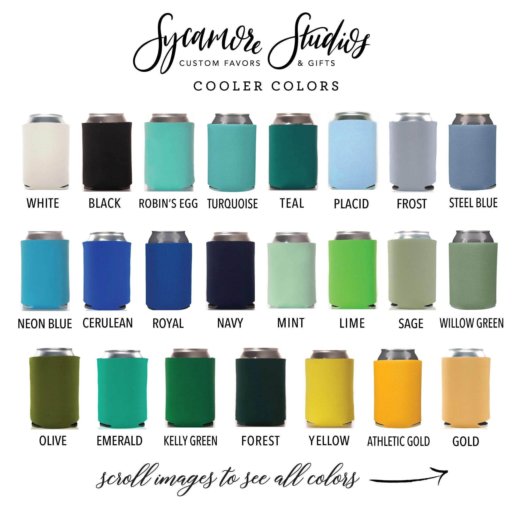 Wedding Can Cooler #10FR - Full Color