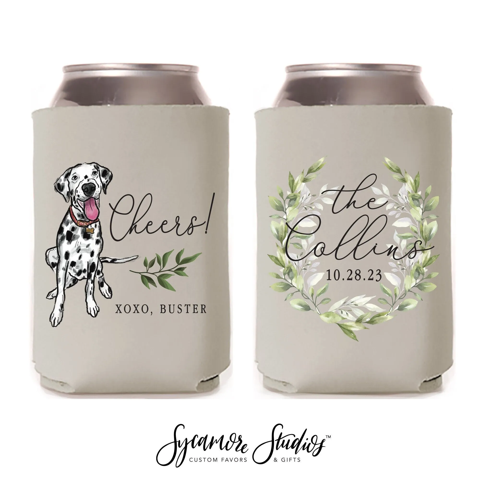 Wedding Can Cooler #10FR - Full Color