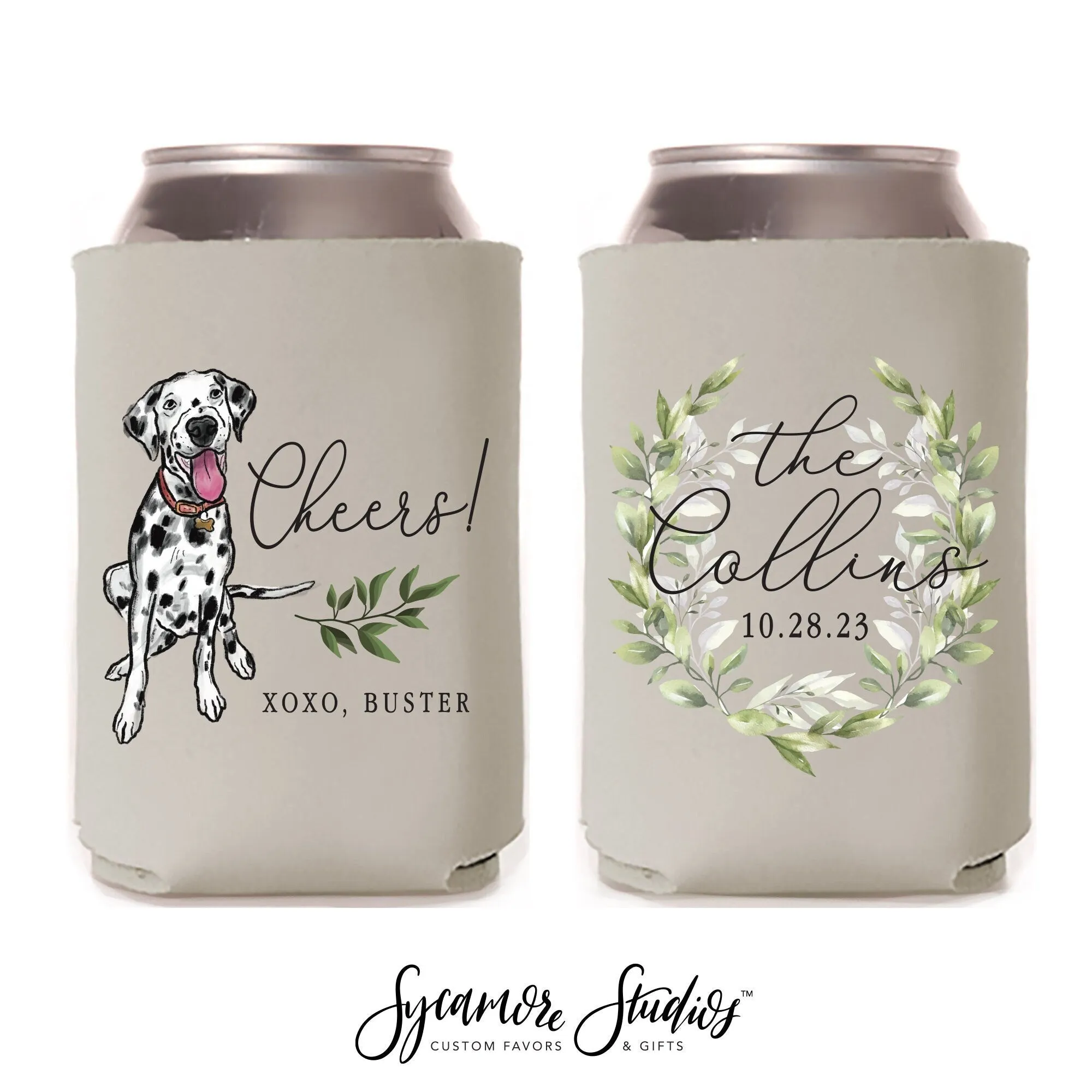 Wedding Can Cooler #10FR - Full Color