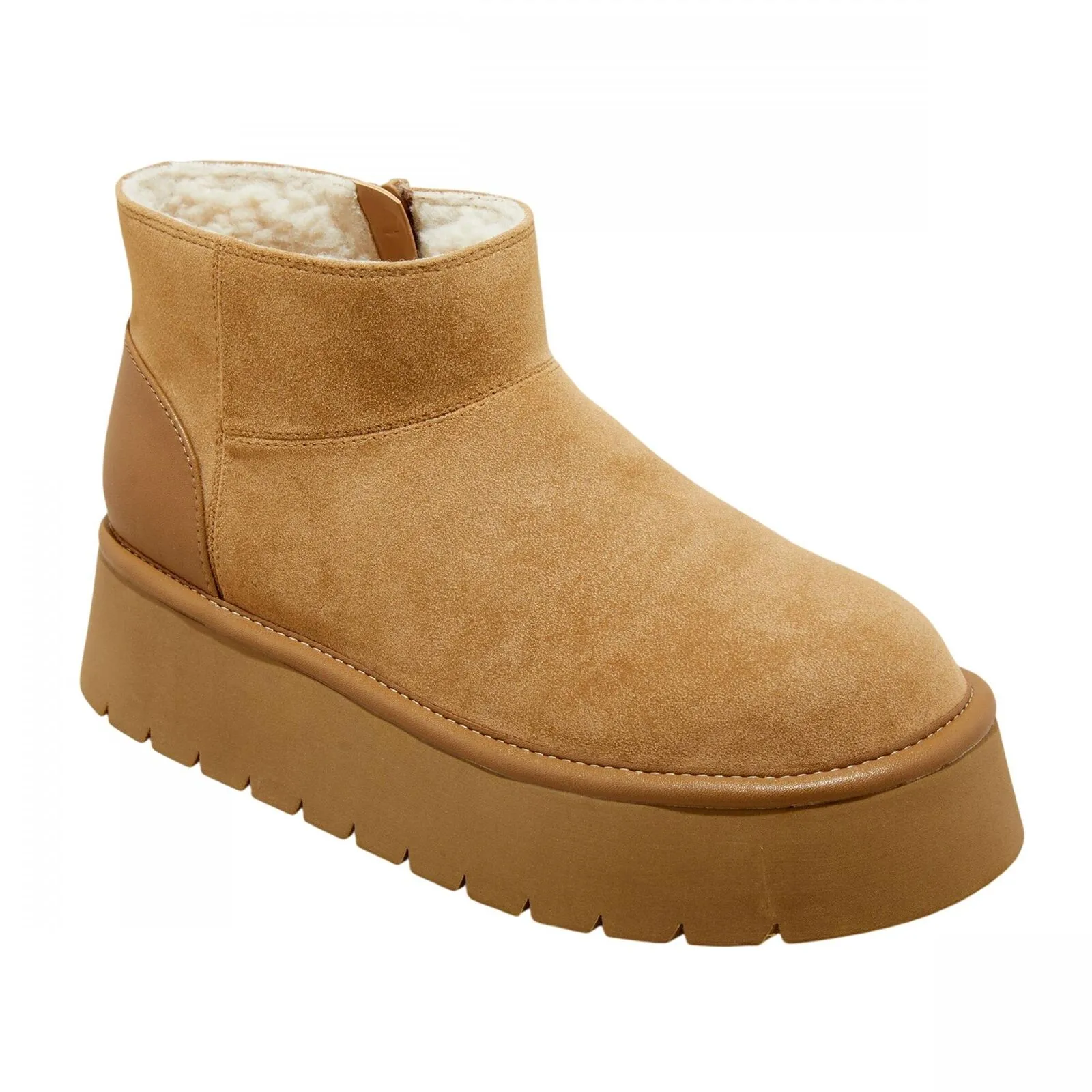 Wild Fable Womens Missy Platform Booties with Memory Foam Insole Tan Brown 9M
