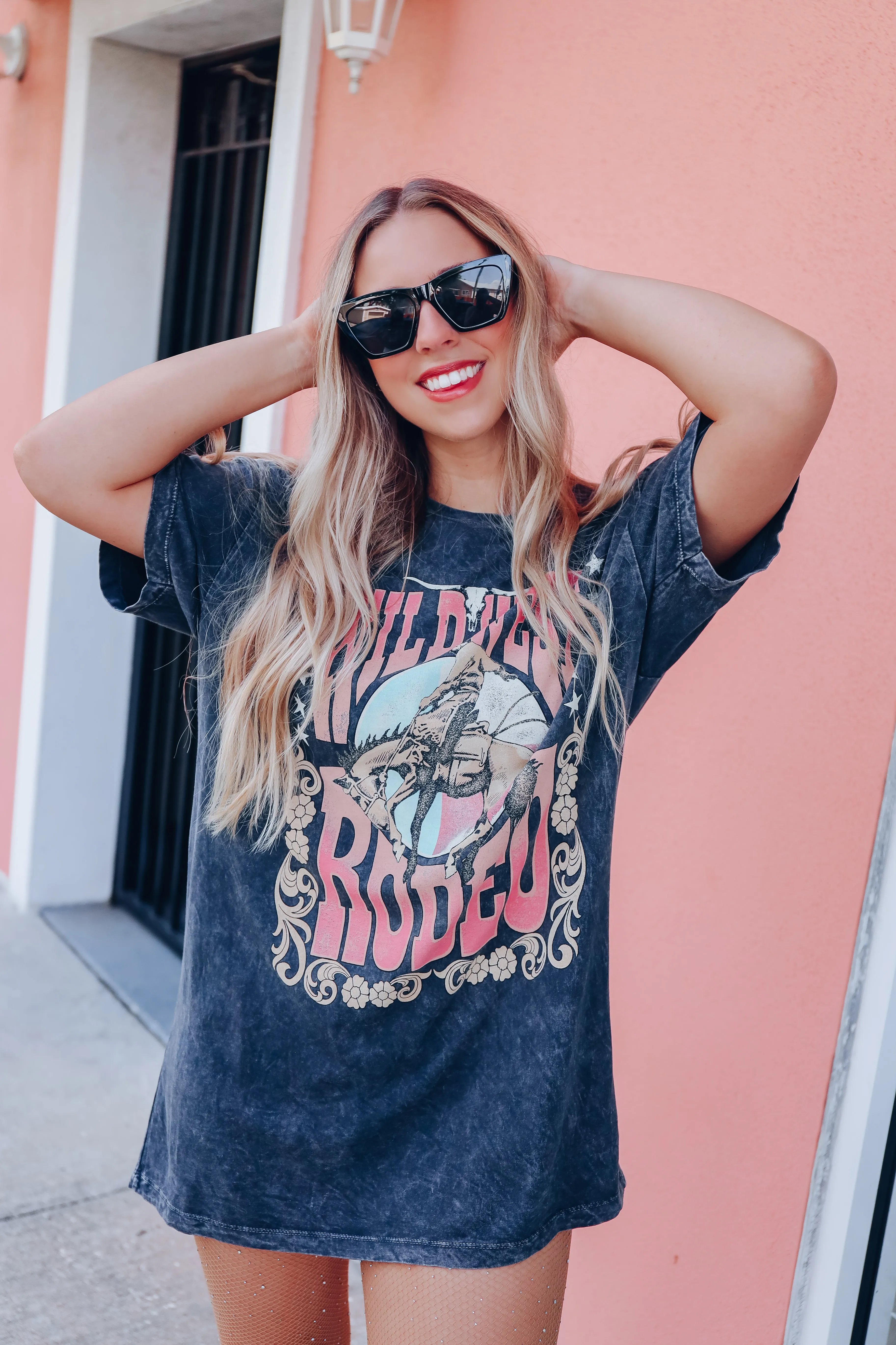 Wild West Rodeo Graphic Tee - Black