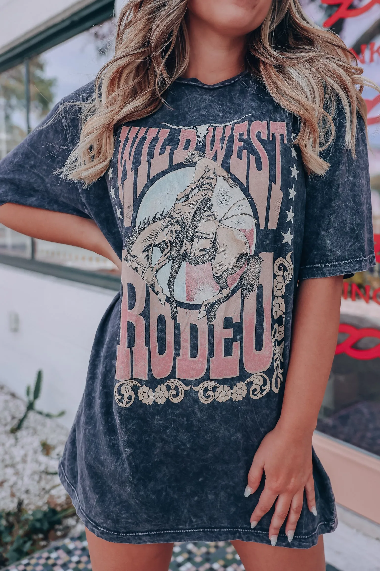 Wild West Rodeo Graphic Tee - Black