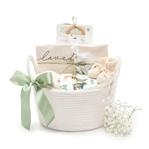 Woodland Friends | Organic Baby Gift Basket 7pcs | Gender Neutral